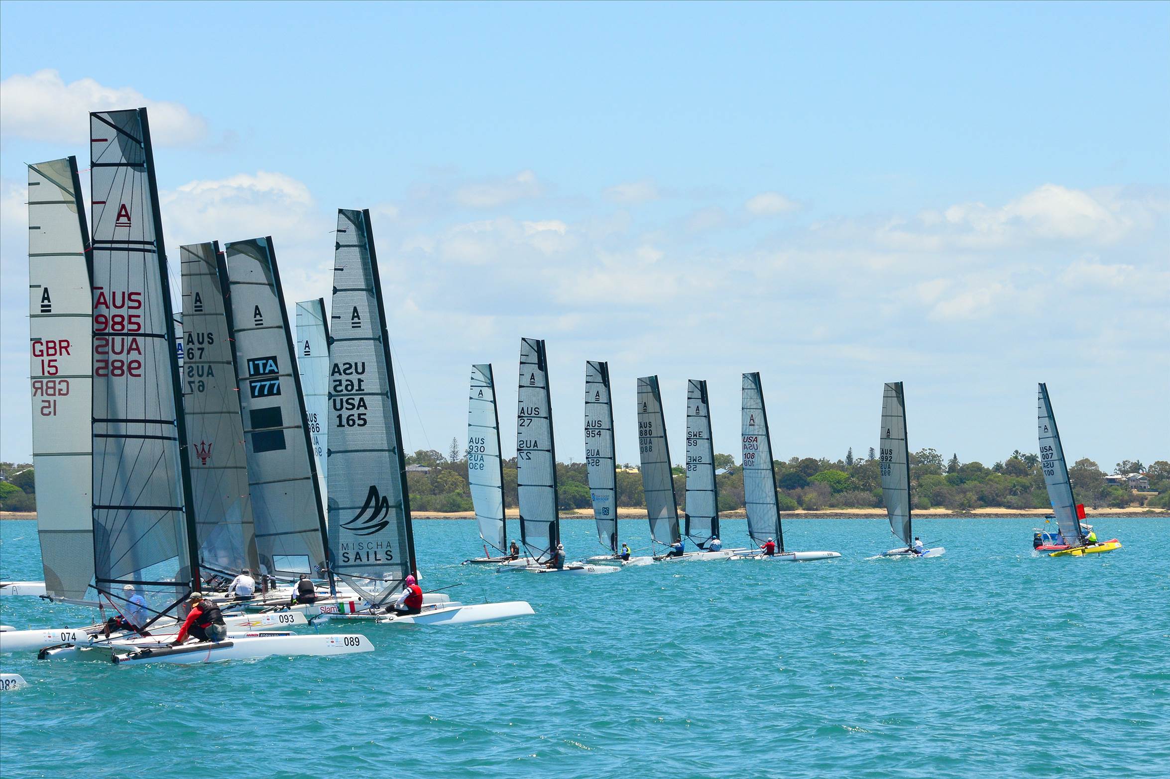 2018 "A" Class Catamaran Worlds (Race 1, Tues 20th)