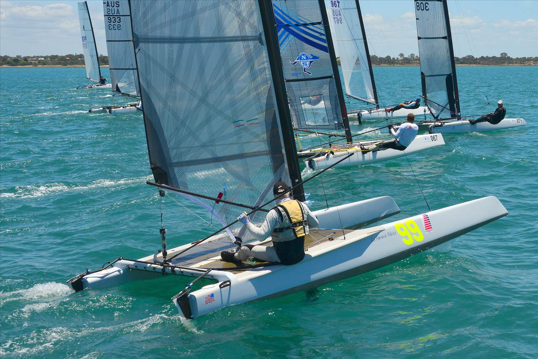 2018 "A" Class Catamaran Worlds (Race 1, Tues 20th)