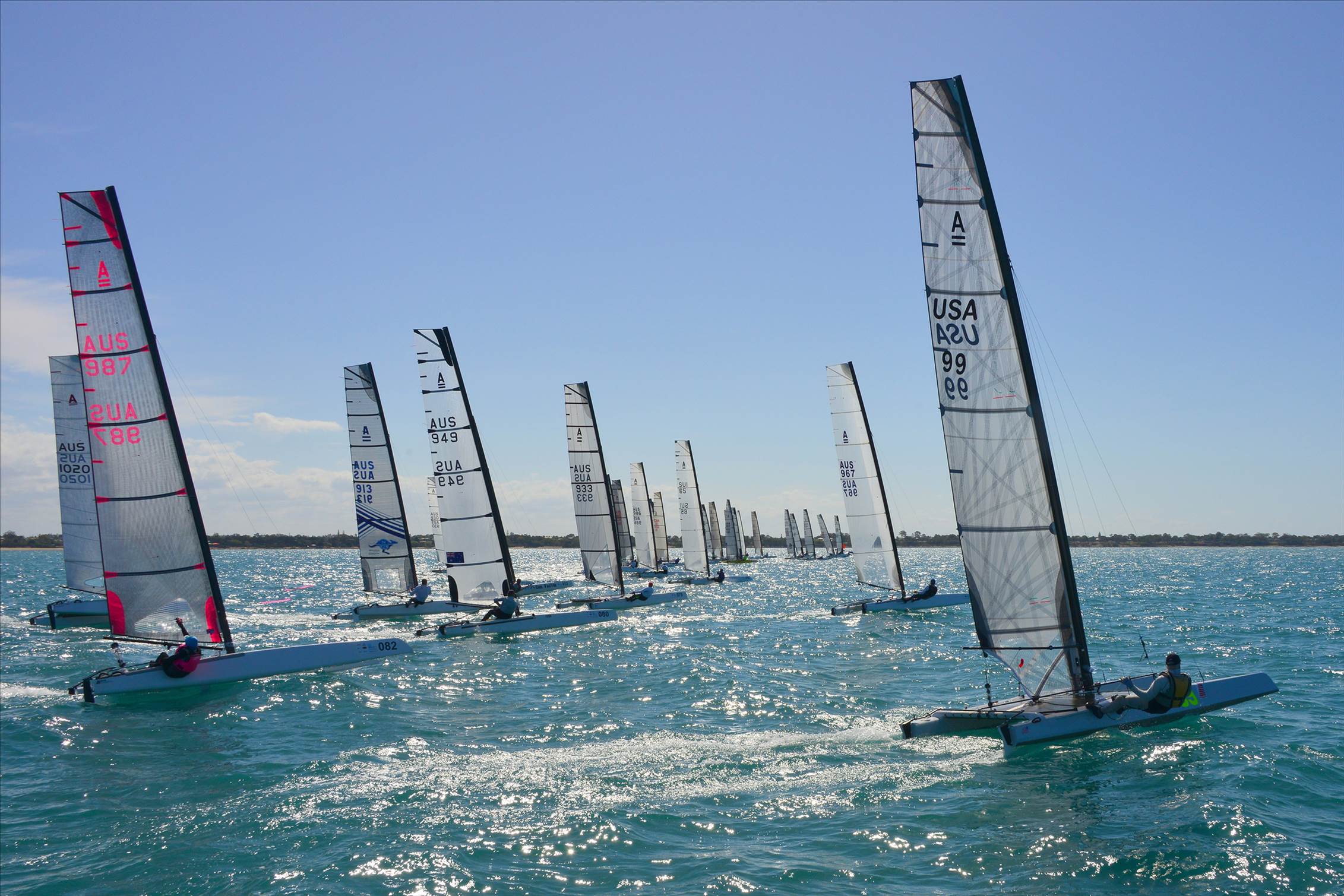 2018 "A" Class Catamaran Worlds (Race 3, Tues 20th)