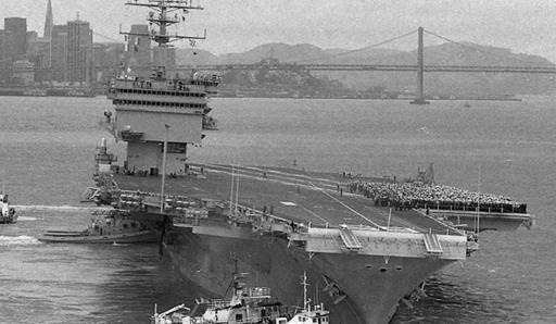 enterprise aground