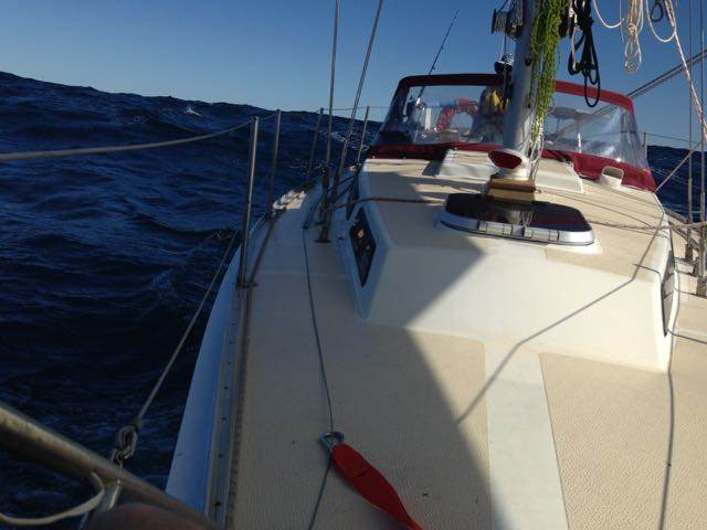 pittwater trip from bow
