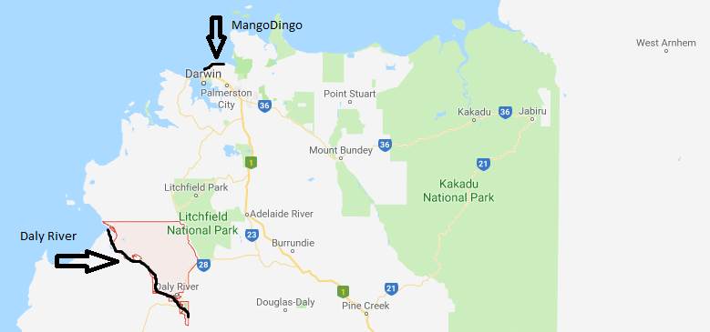Top End Map NT