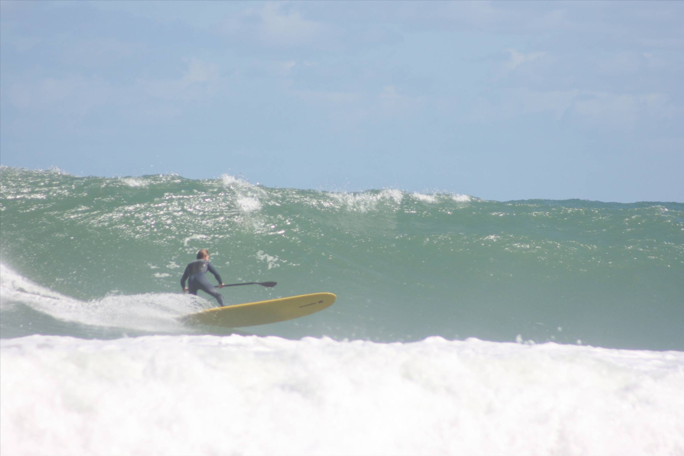 riding my new 106\"SUP
