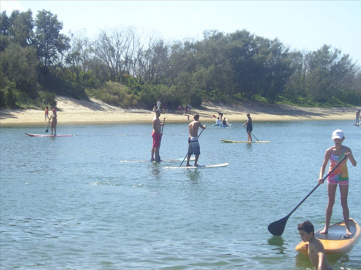 Everyone on the water