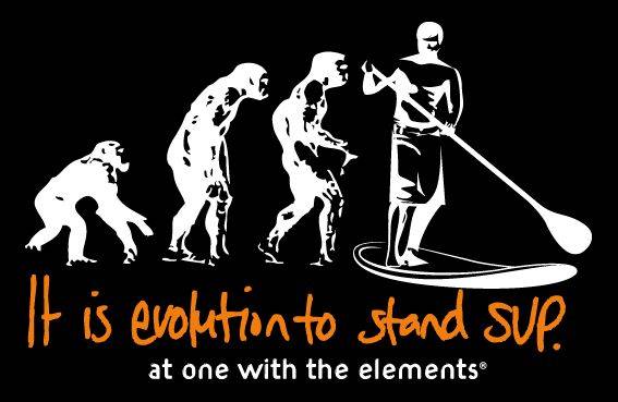 at one with the elements SUP tee