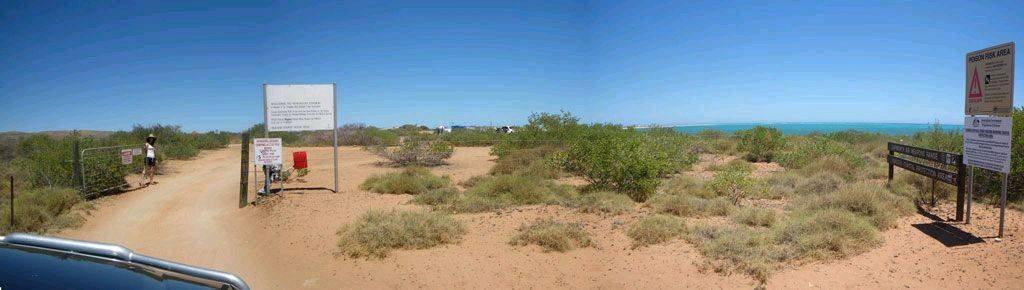 Entering Ningaloo Homestead Land