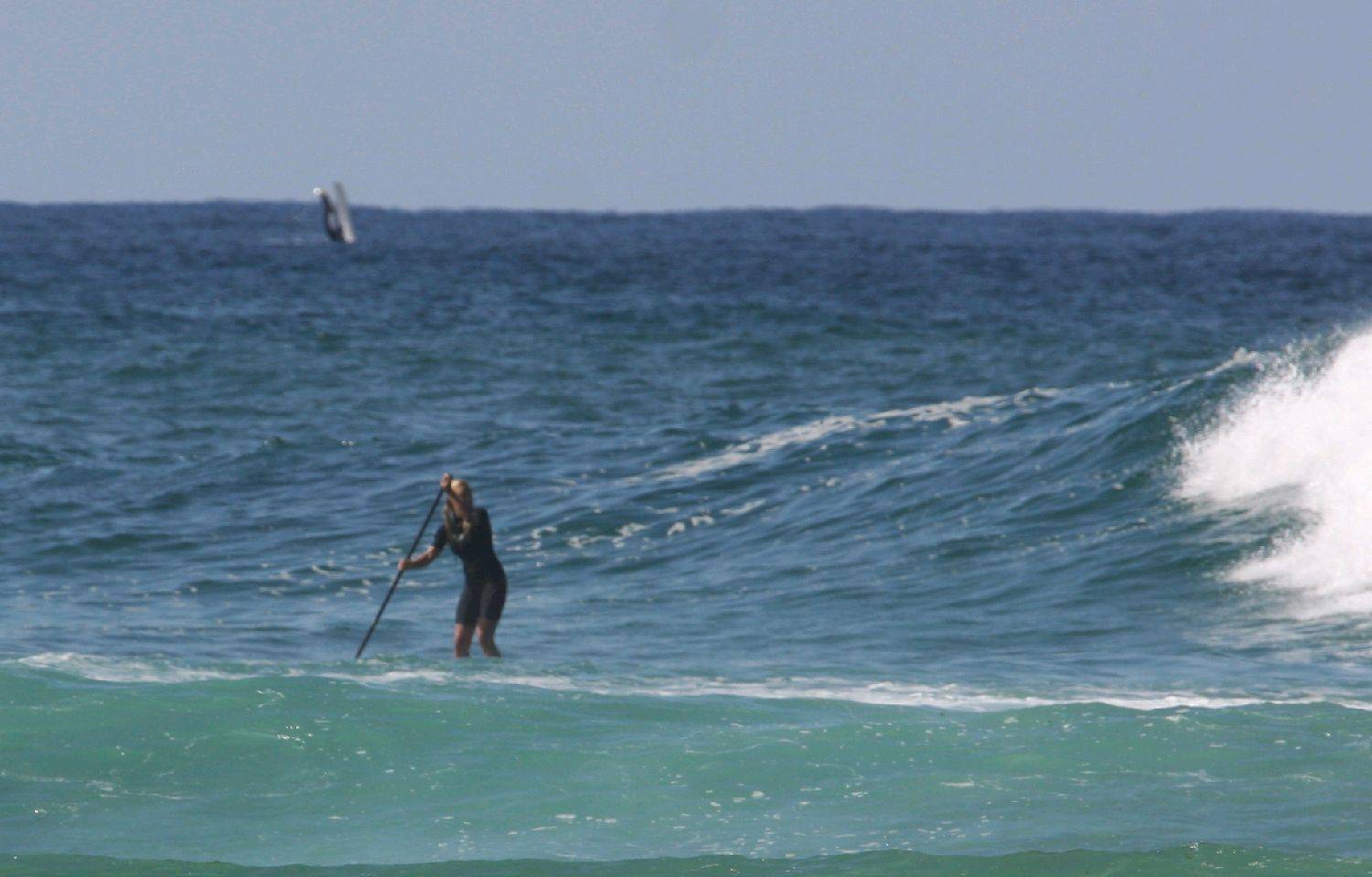 esther ready for takeoff and a humpback  claps his support......