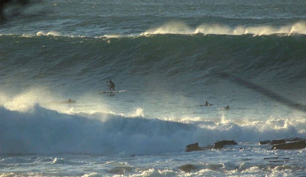paddling in