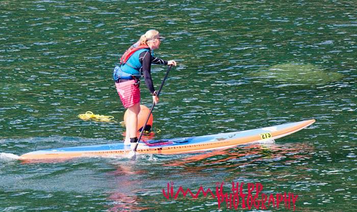 Alison Fullagar finishing leg 2 of Mormaii Triple Crown