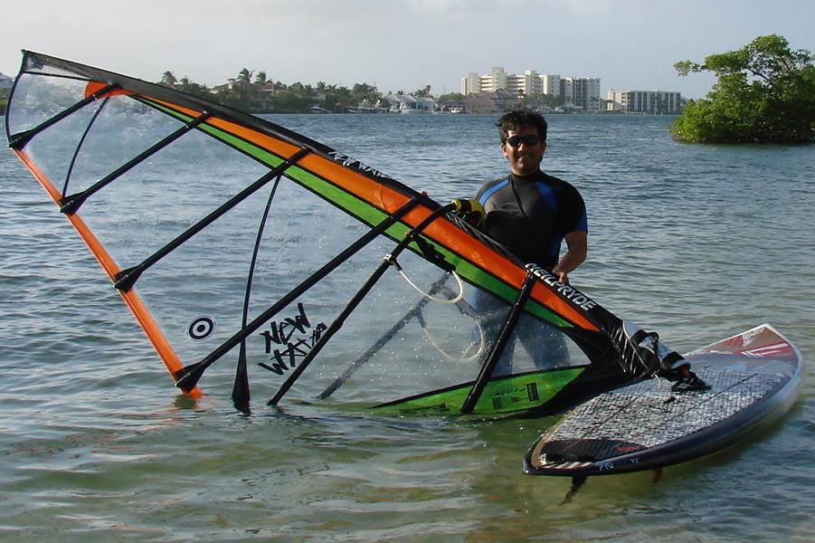 2012 Fanatic Pro Wave -9'2 with a Sail