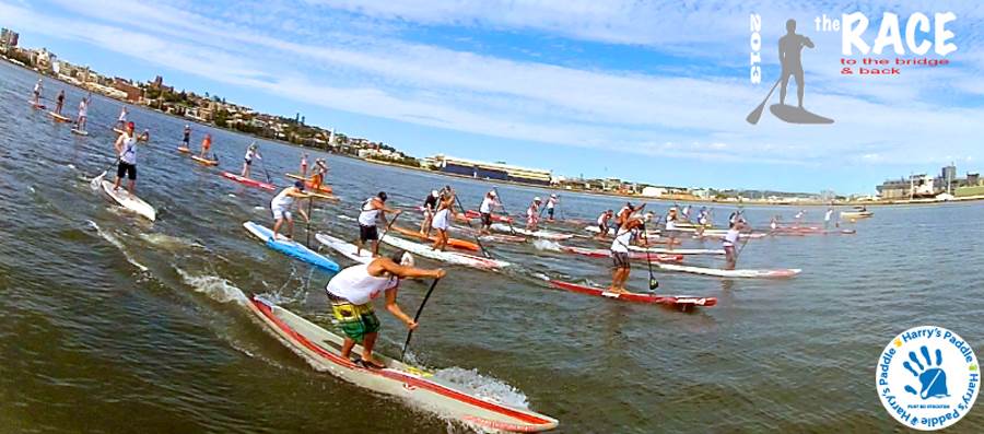 HARRYS paddle - The RACE - to the bridge & back 8.5klms