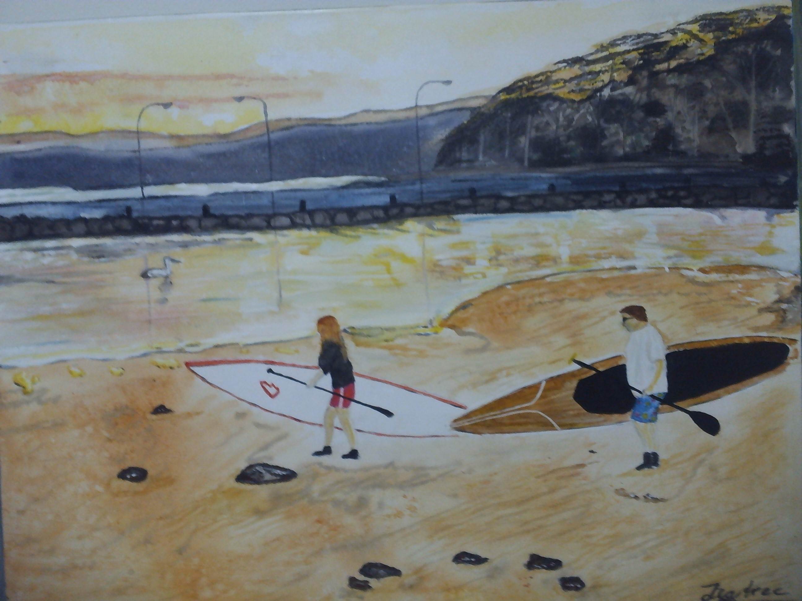 After the paddle