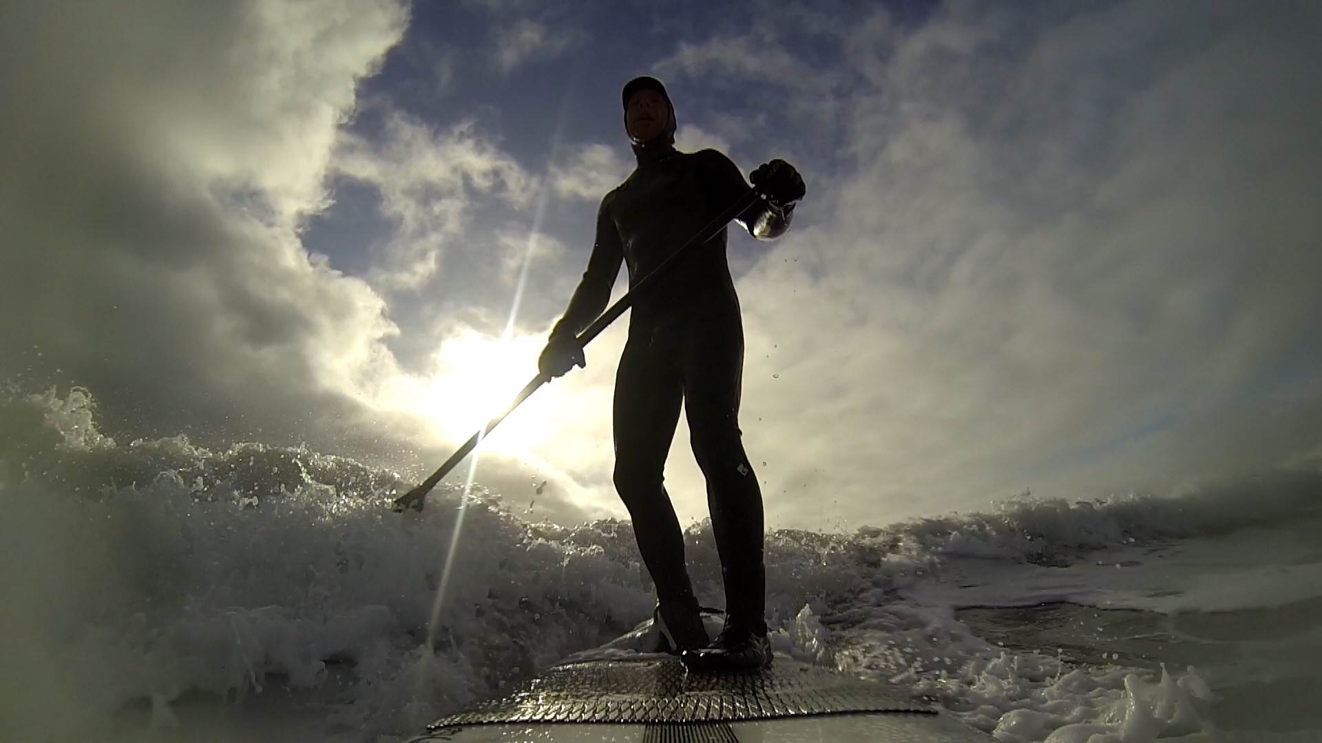 riding my new Hobie 8'4 CM RAW Sup