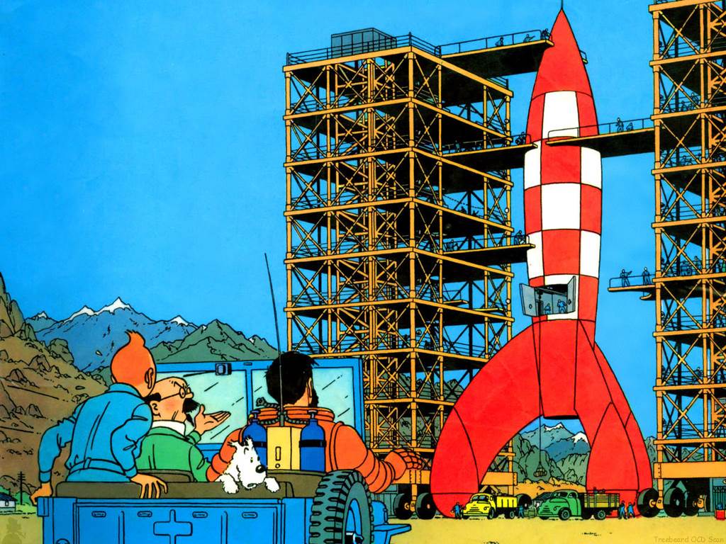 Tintin Destination-Moon Cover Wall 1024x768