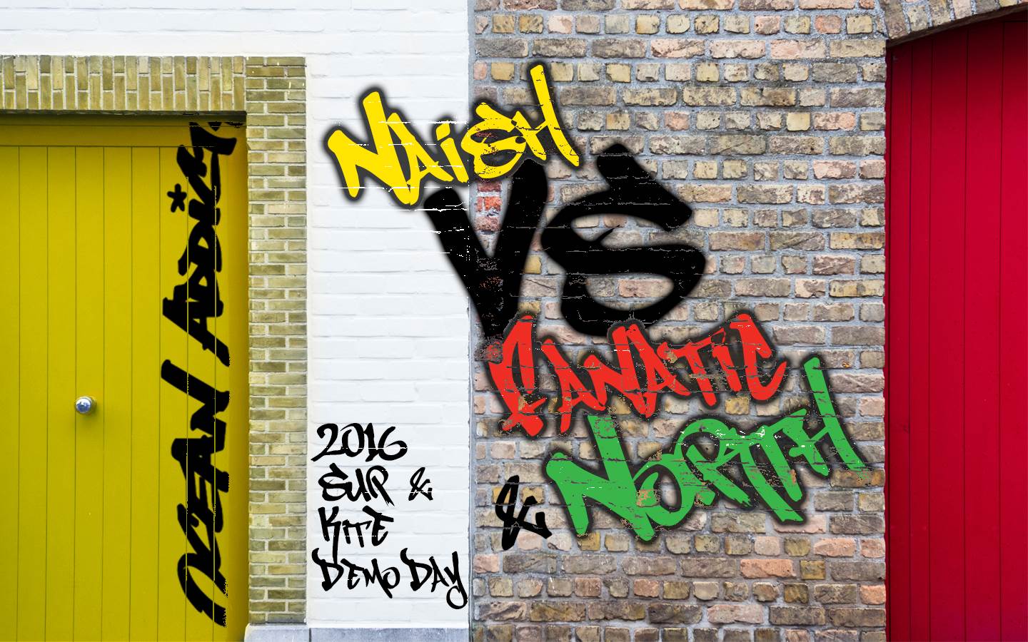 OA demo day graffiti poster