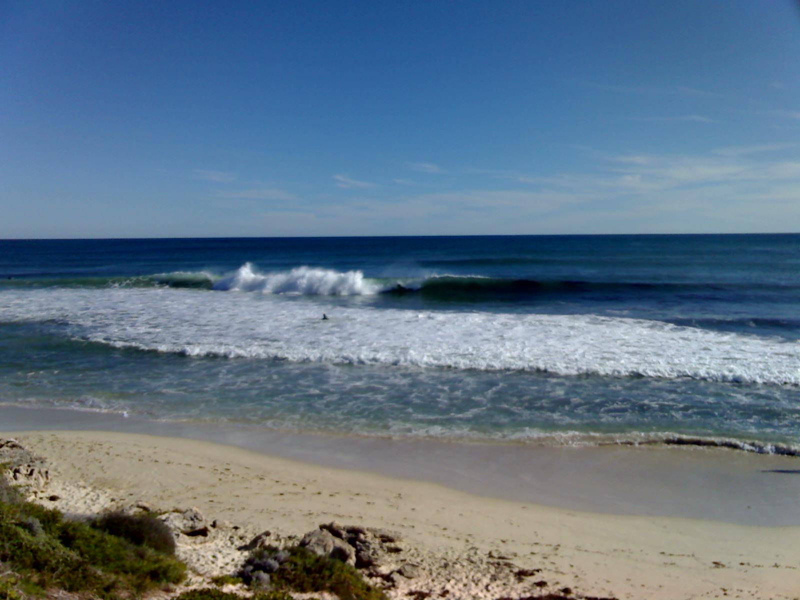 the spot on the last decent swell