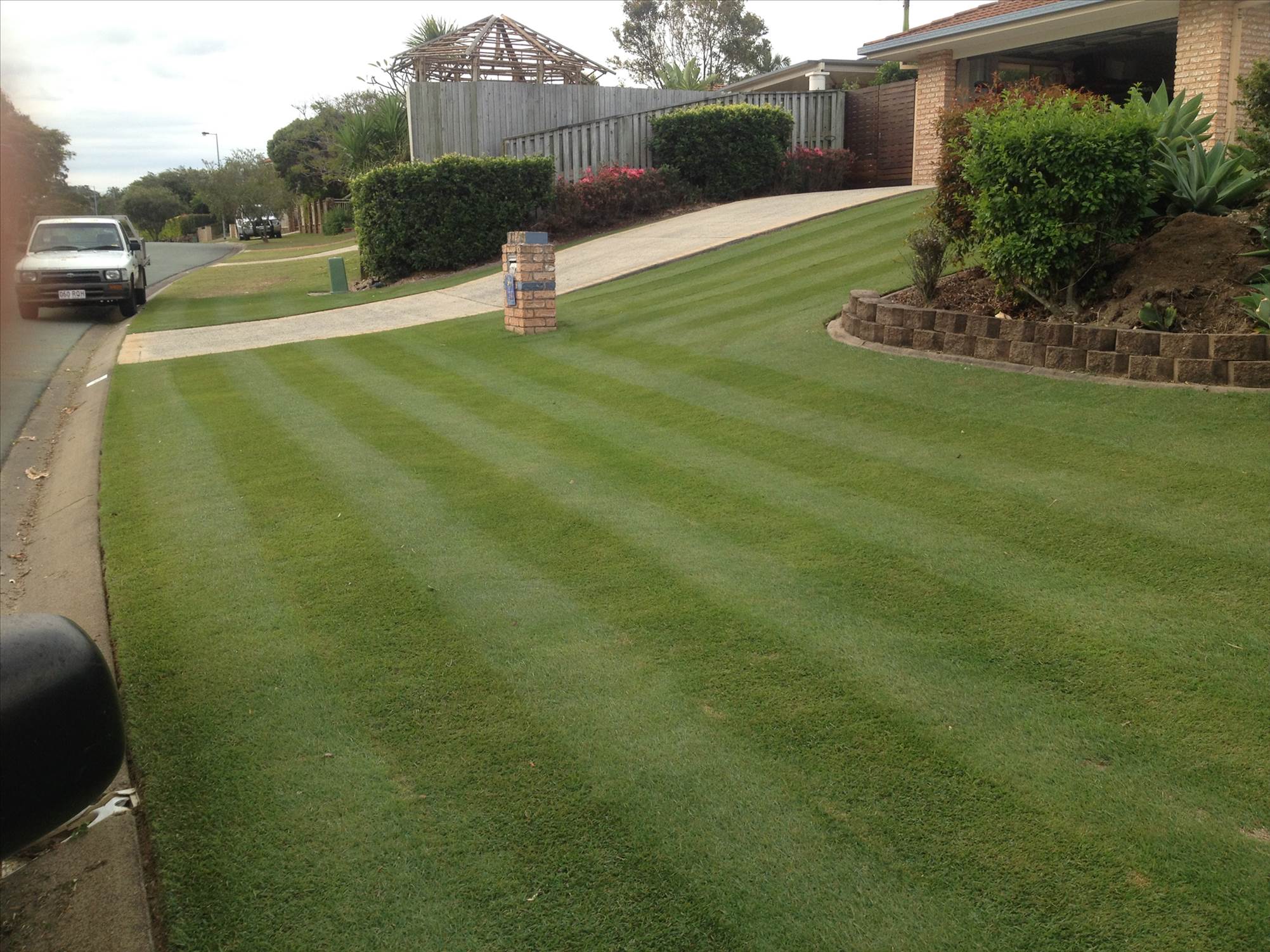 The front lawn