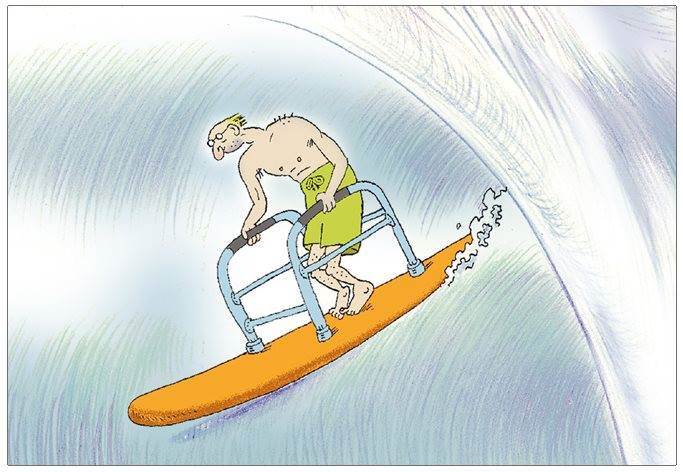 Geriatric surfer