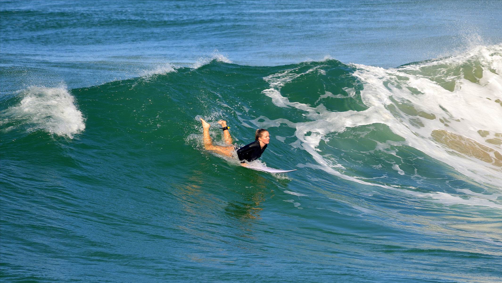 Surfers at Dreamtime Beach