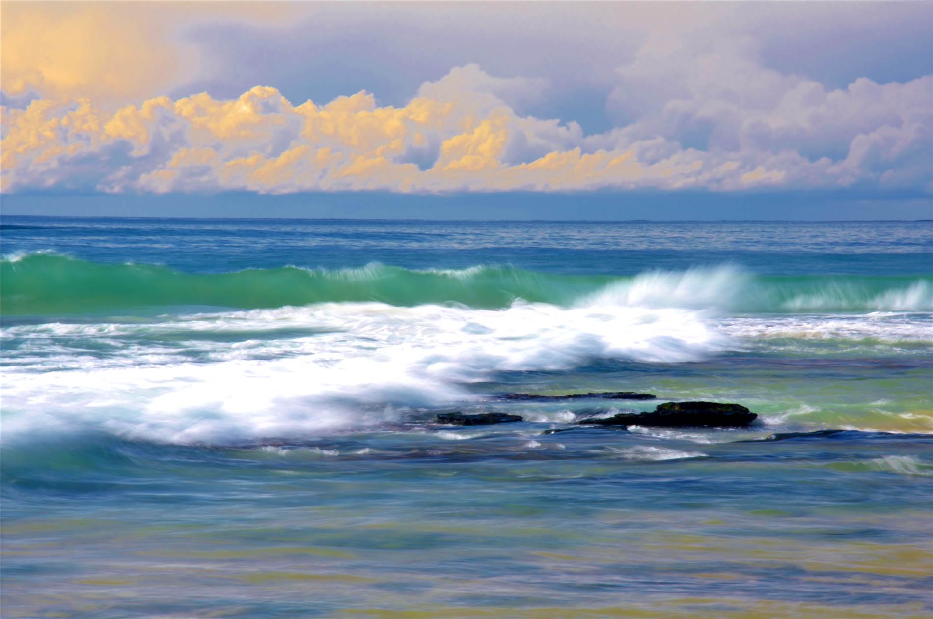 Stormy seas