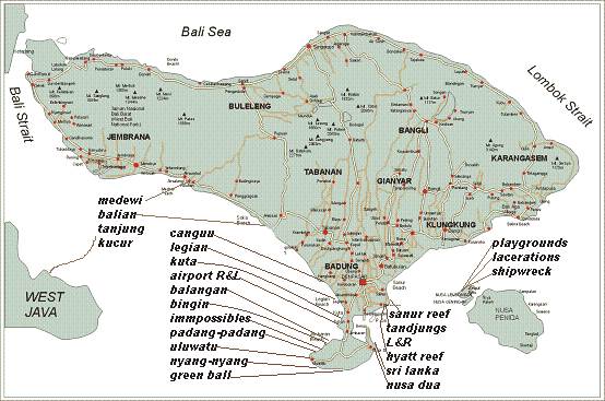 bali map-surfspots