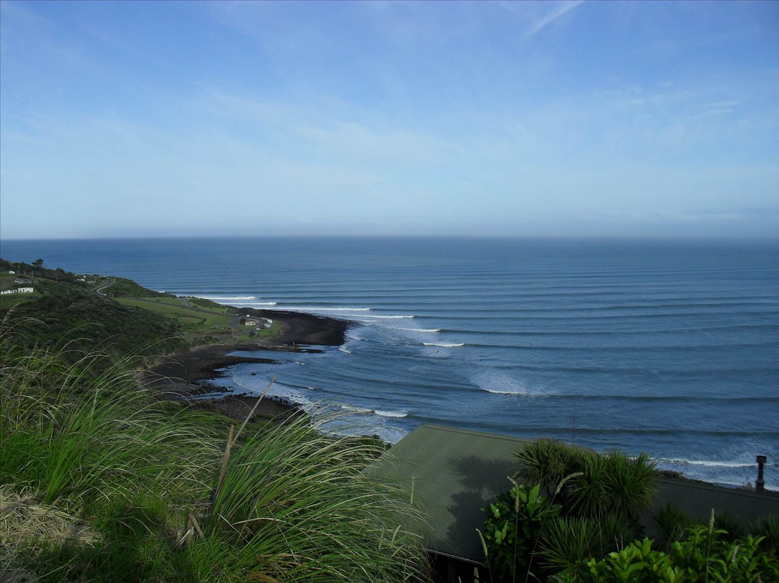 Manu Bay from above