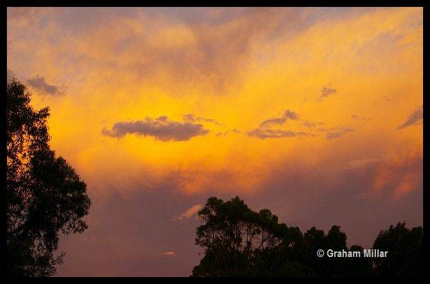 Stormy sunset