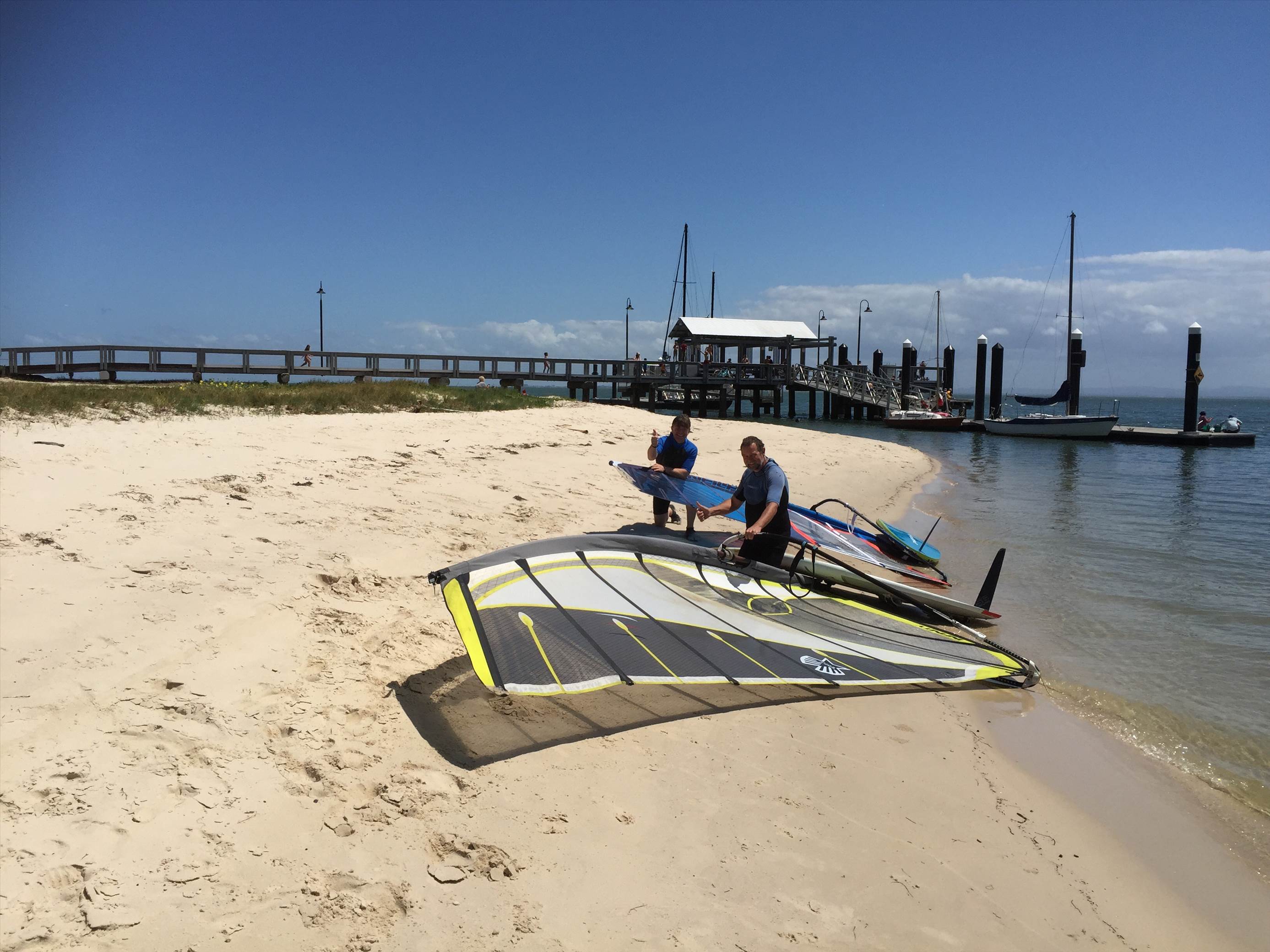 Stranded by the jetty