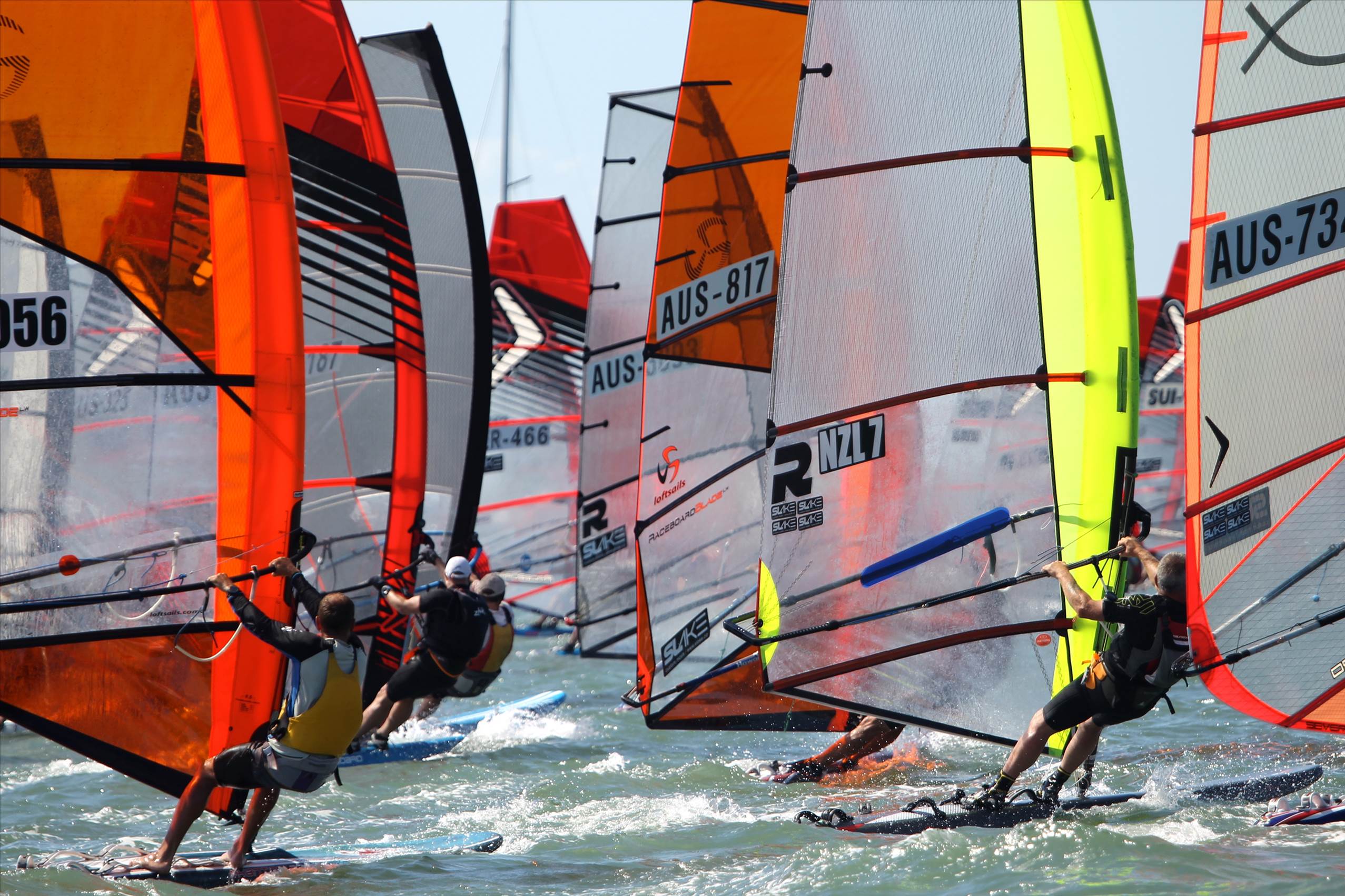 Raceboard Worlds Fleet action