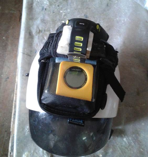 watch and GW52 on helmet