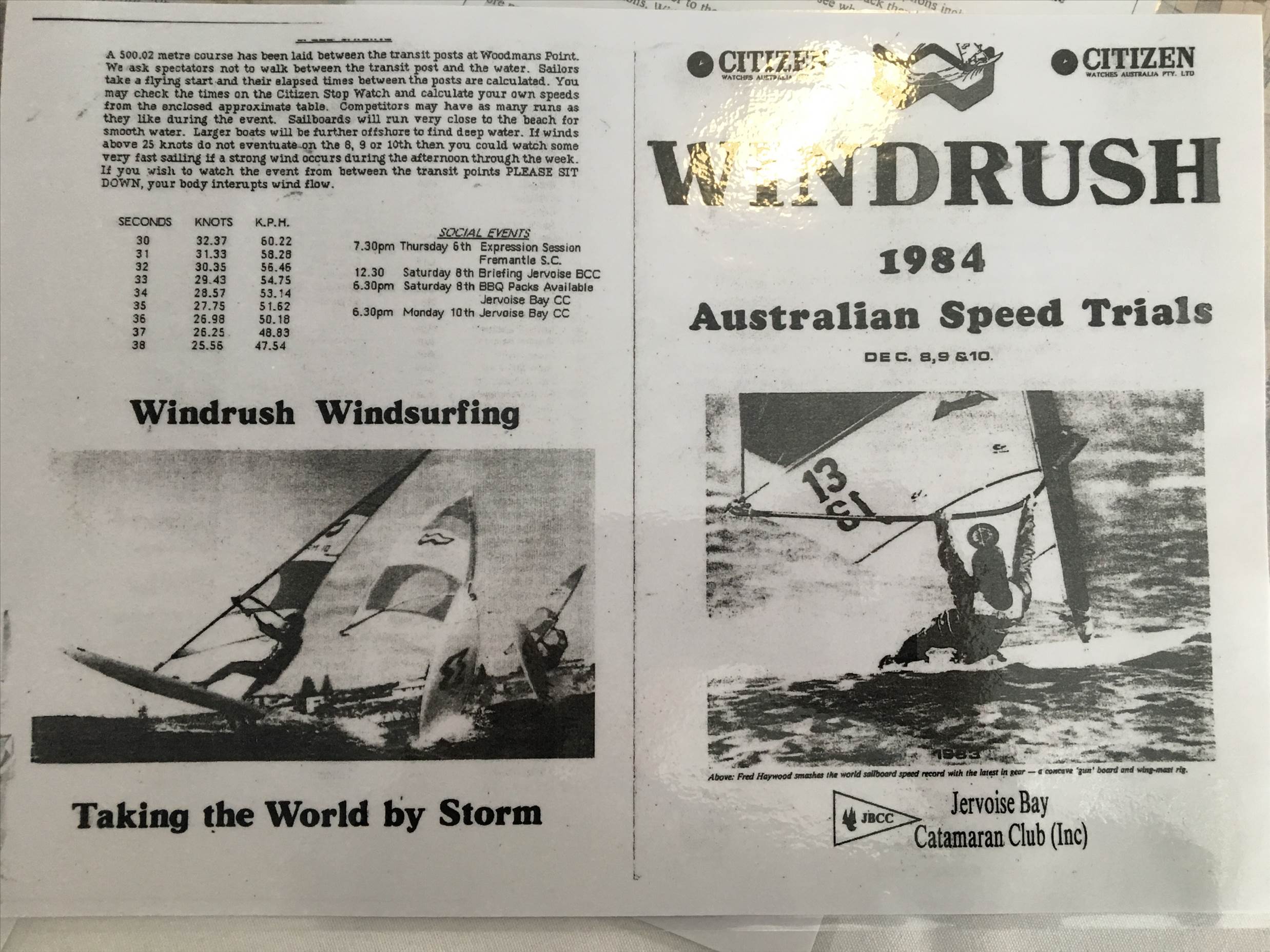 Windrush speed trials Woodmans Point