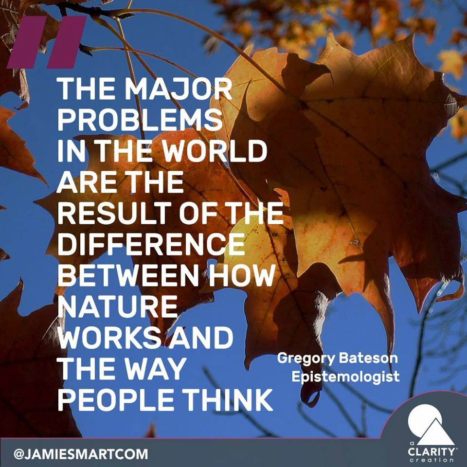 Nature works - people think