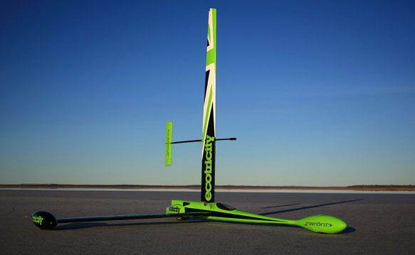 Land speed sailing record holder