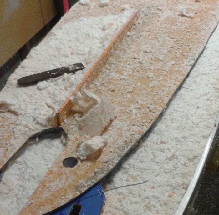 cleaning old sandwich