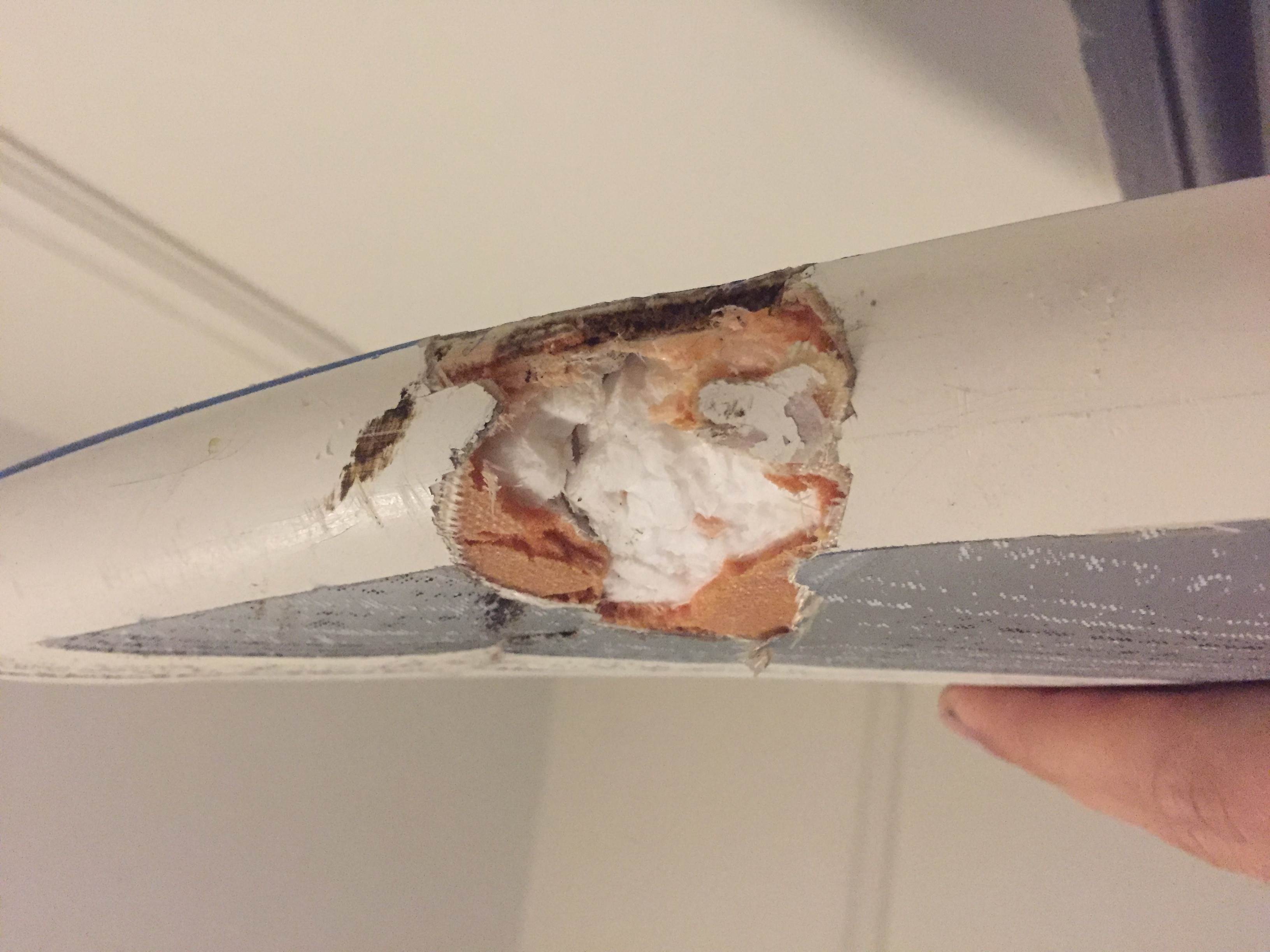 Board nose ding
