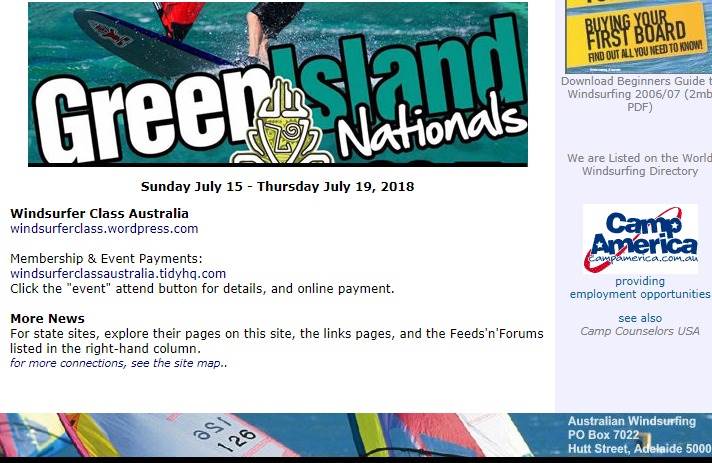 AUSTRALIAN WINDSURFING page GI