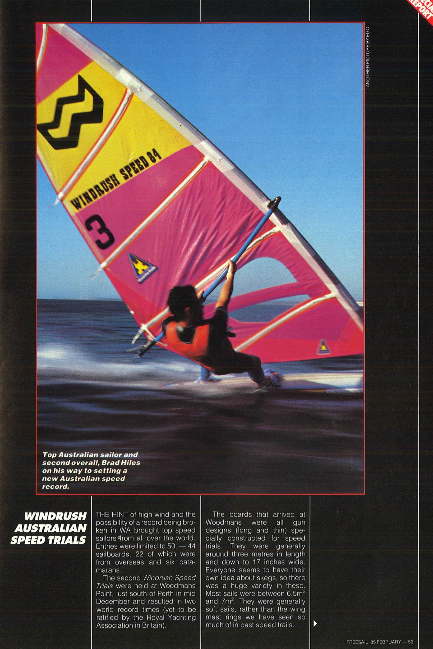 windrush speed trials