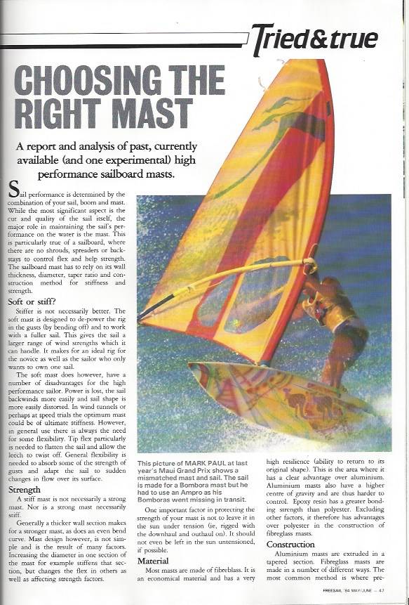 Scan Choosing The Right Mast-Freesail May-June 1984 1
