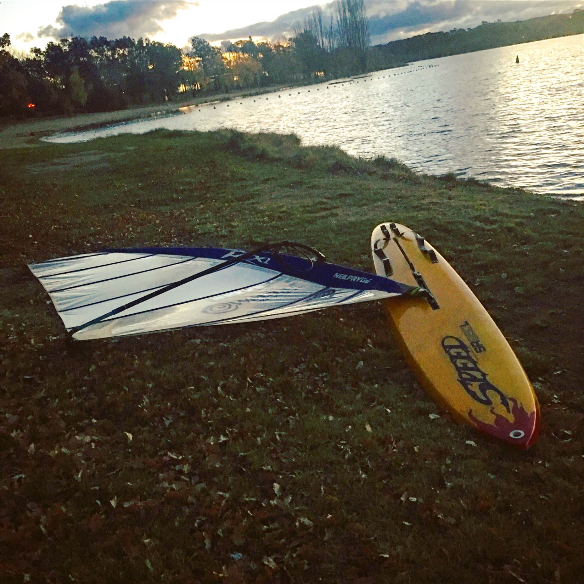 Sailing on Lake Burley Griffin in Canberra