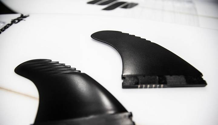 Printed surfboard fins