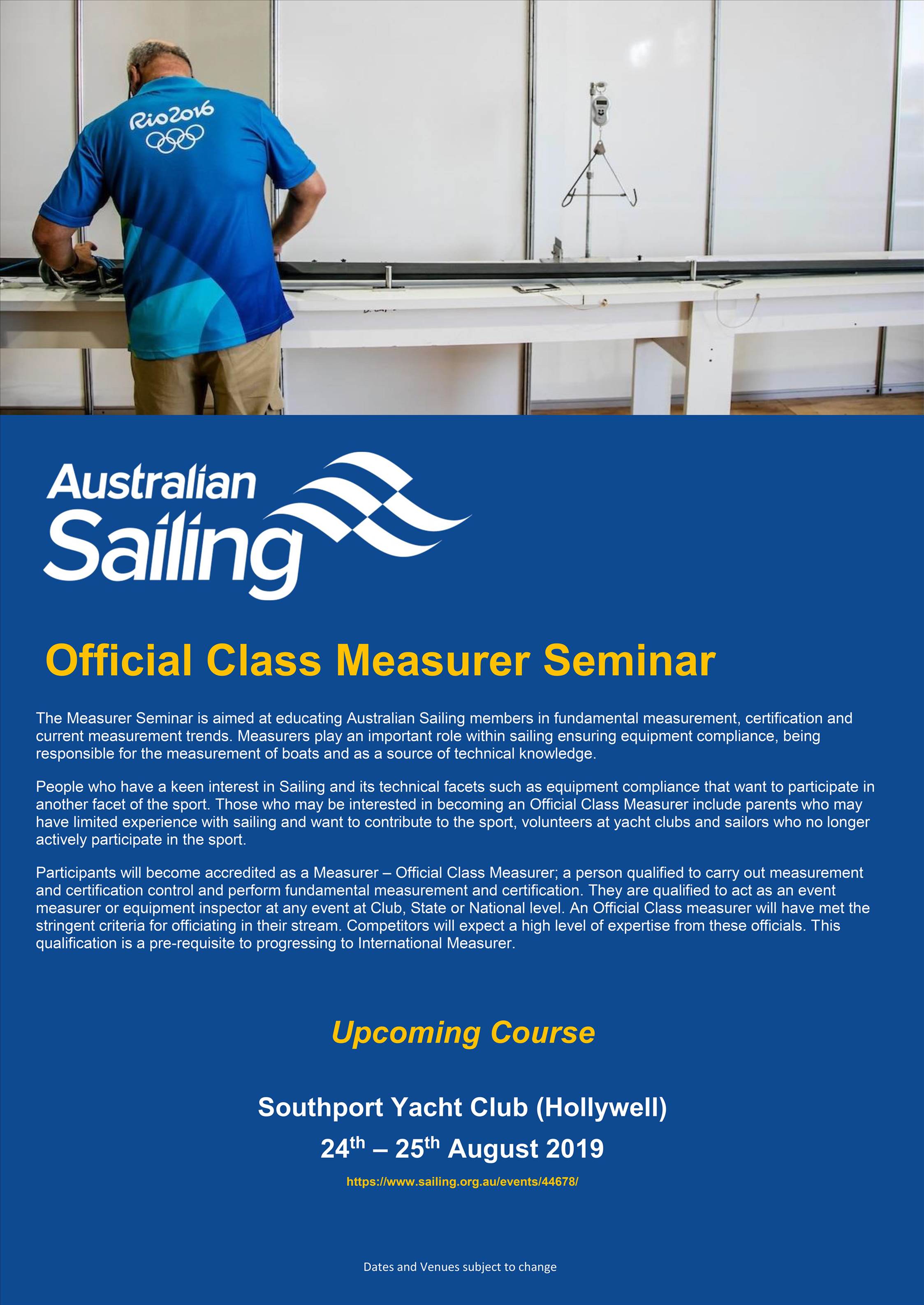 Class Measurer Course Poster