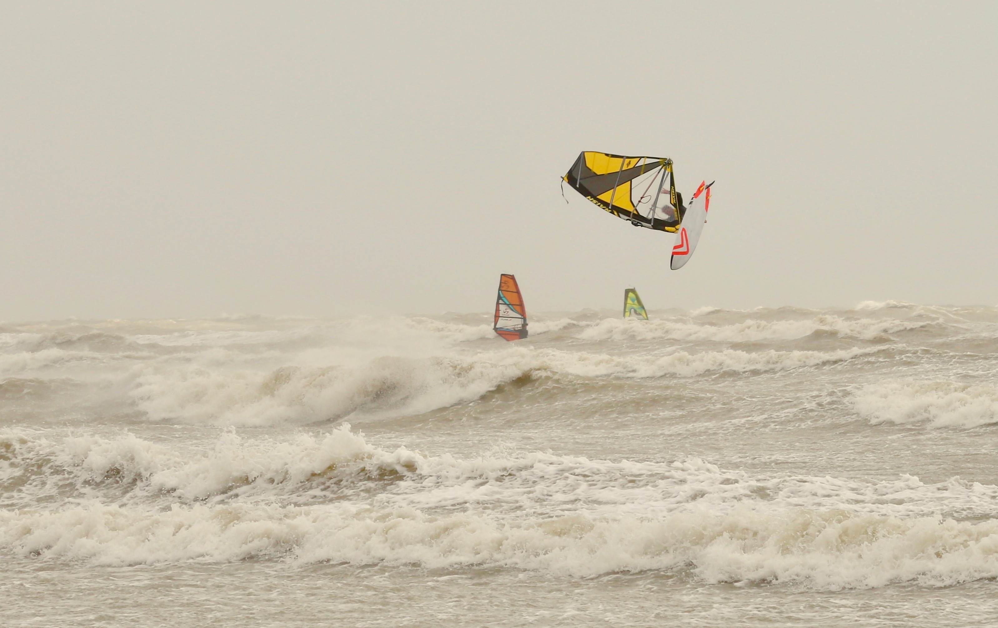 The Nano 82 on Saturday, in 40-50knot wind