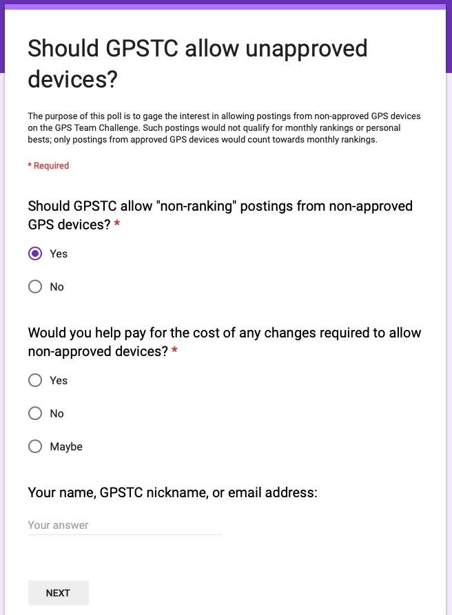 GPSTC poll 1