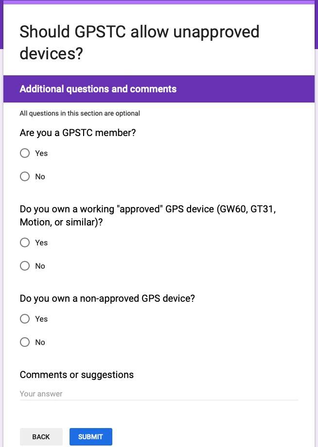 GPSTC poll 2