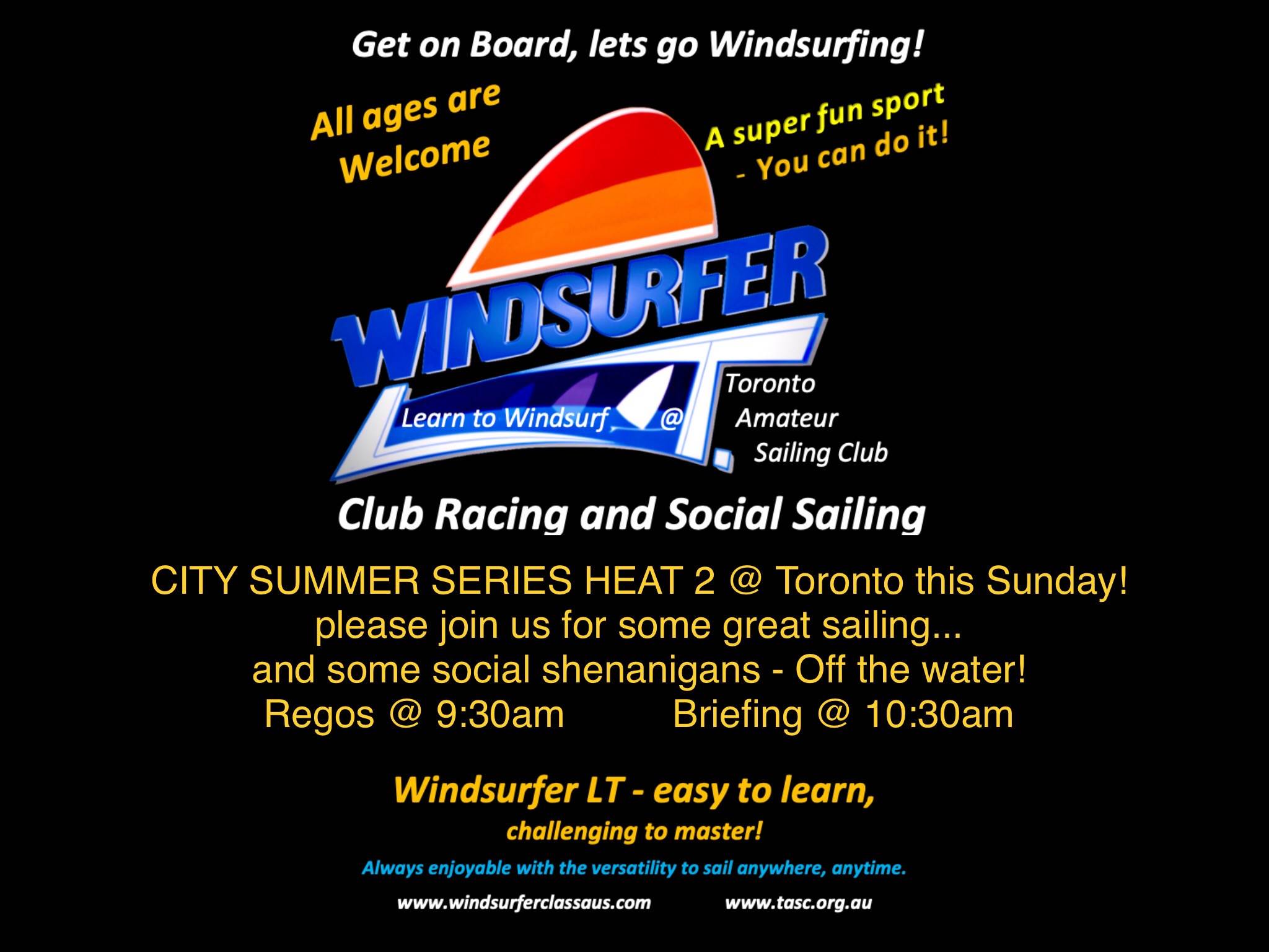 2019/2020 Windsurfer City Summer Series Heat 2 Toronto
