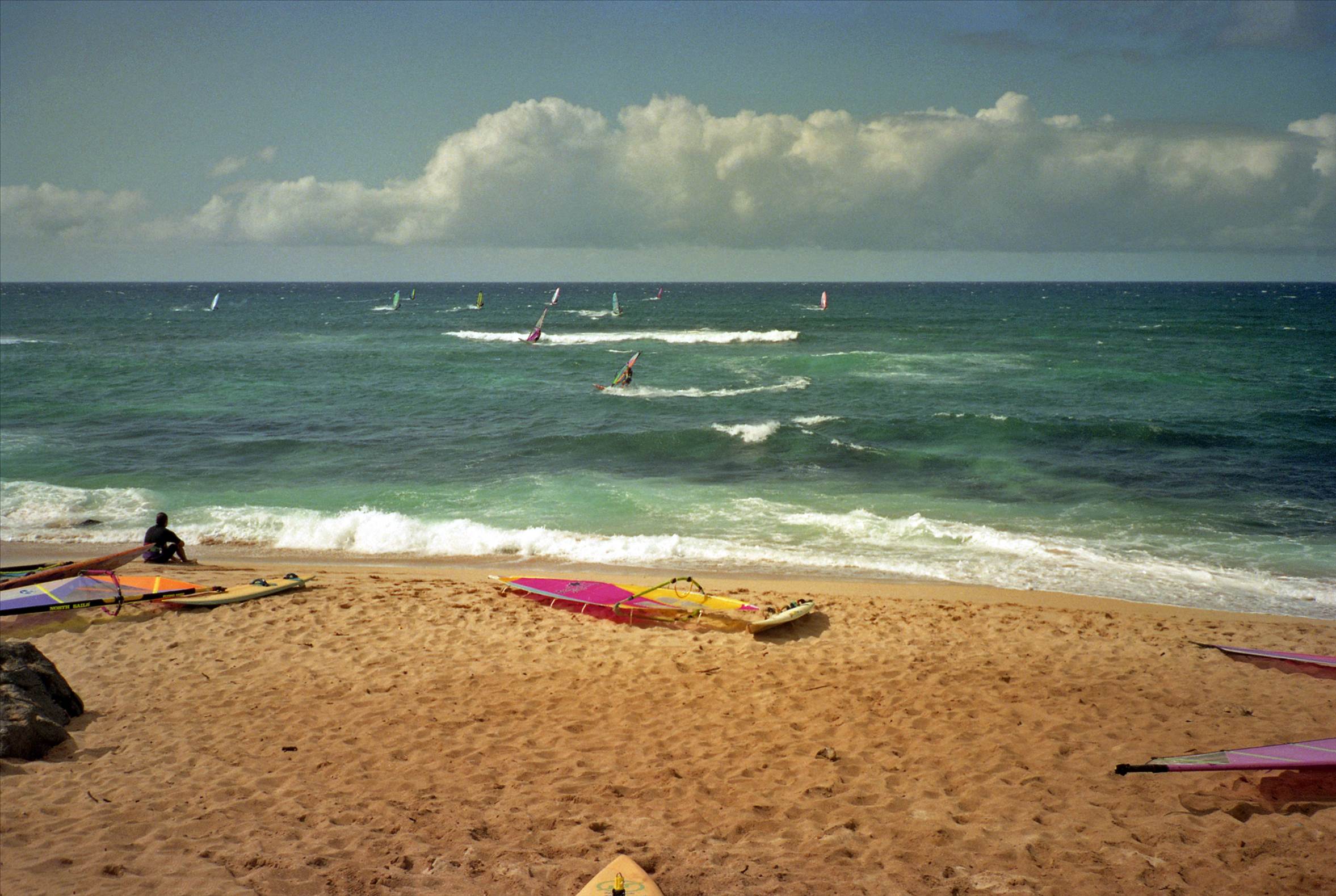 Duck Gybe at Hookipa 1991