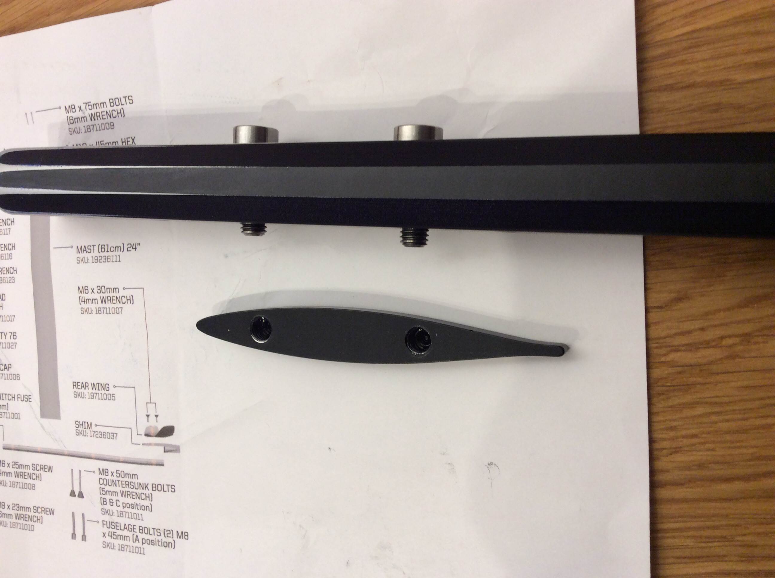 Infinity fuselage bolt cut out quality error