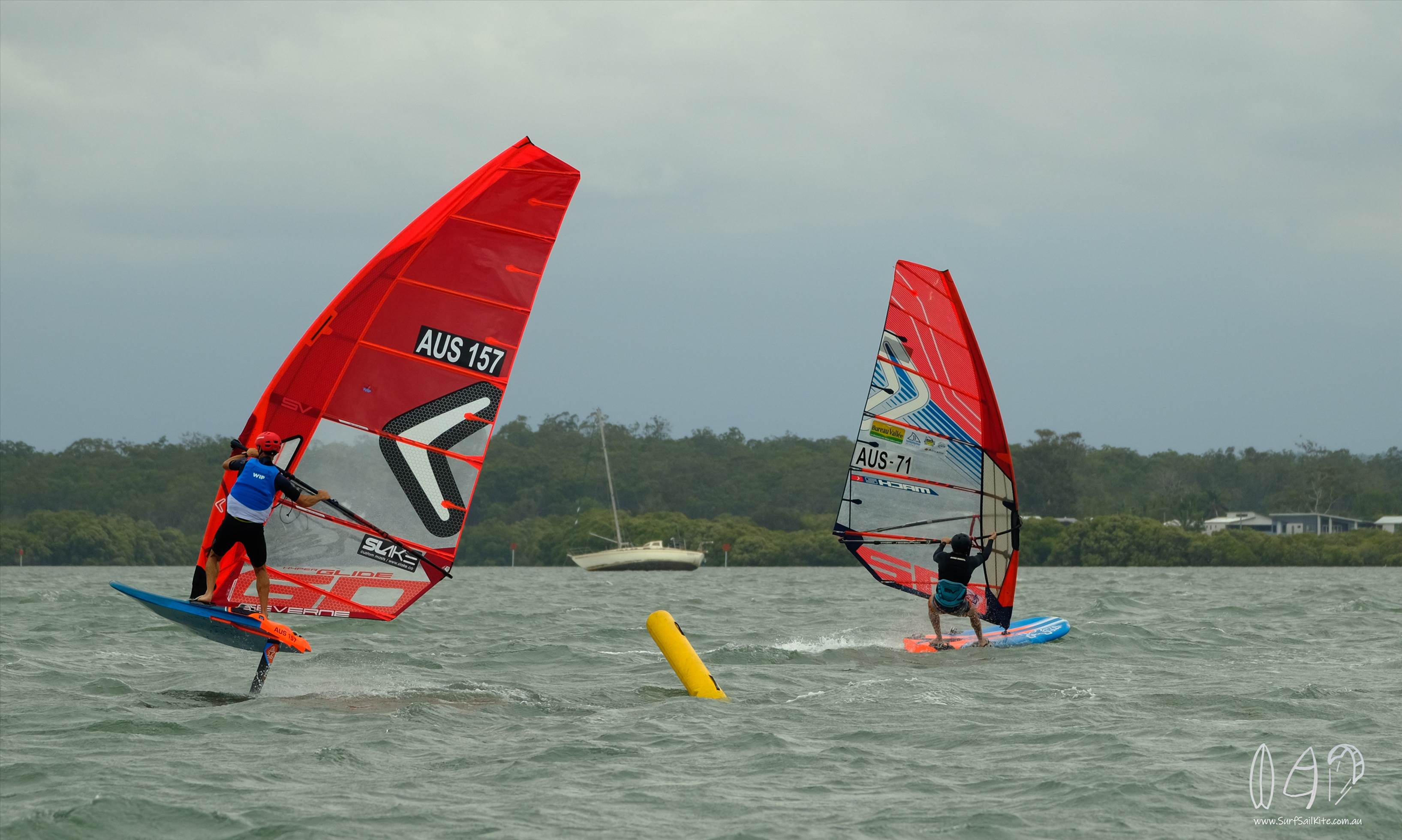 Qld State Slalom Titles - Foil Action