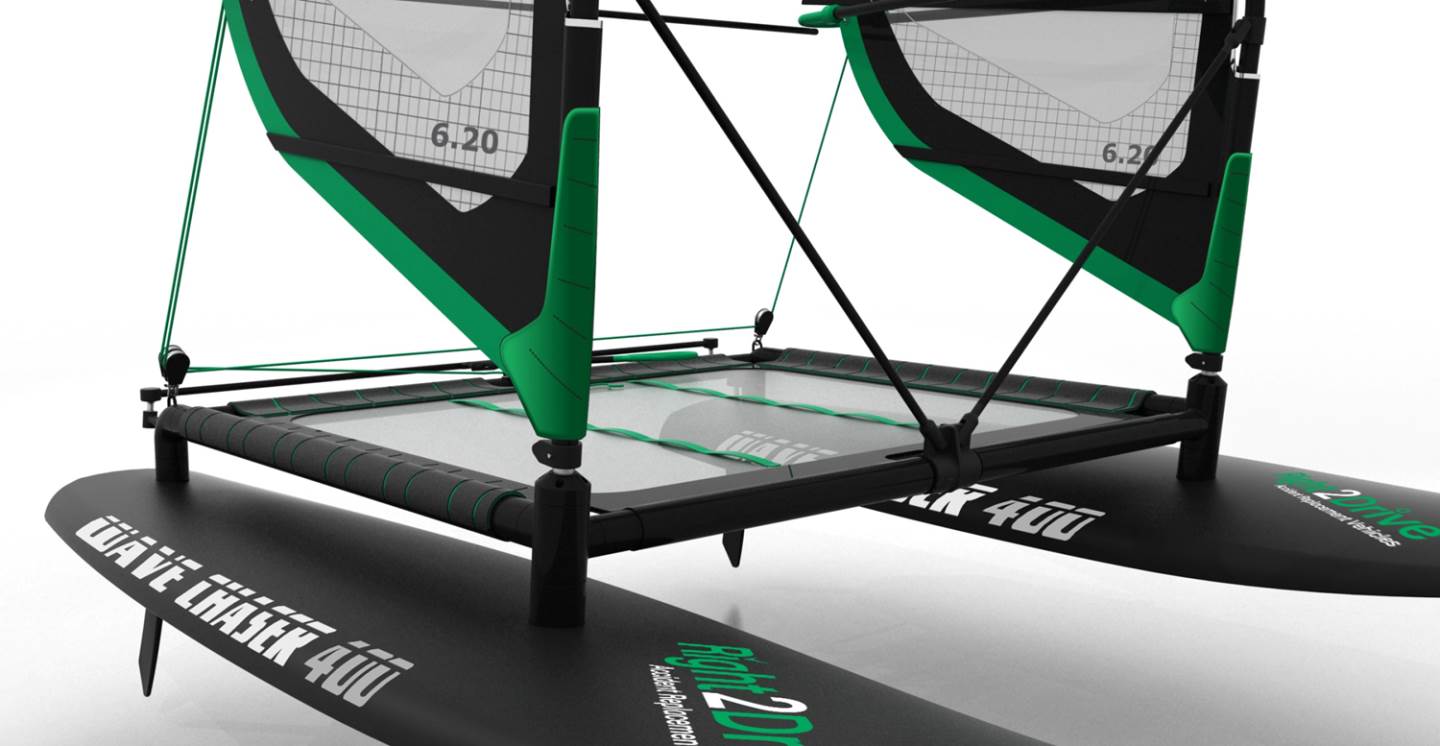 catamaran windsurfer