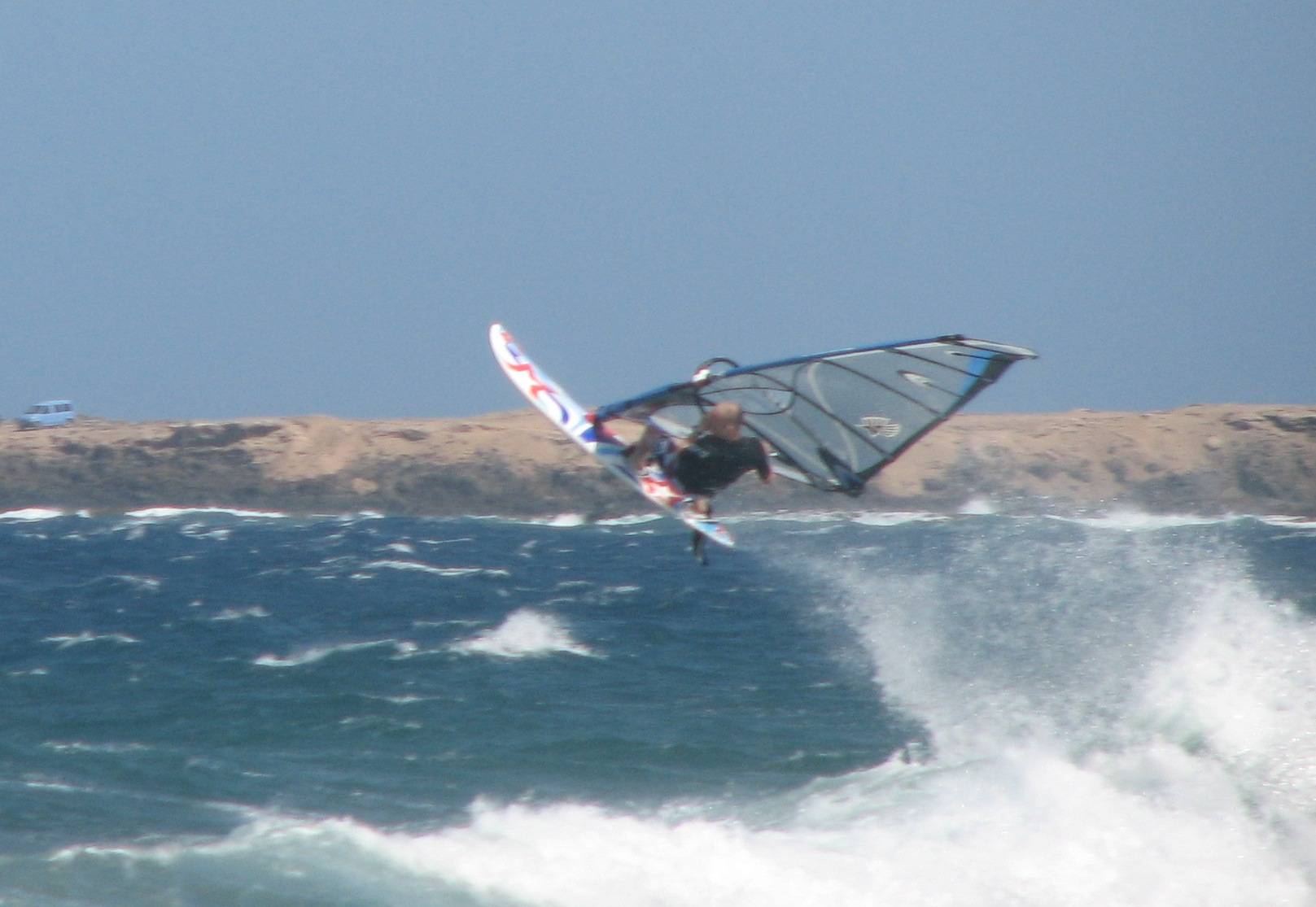 Getting air at Vargas